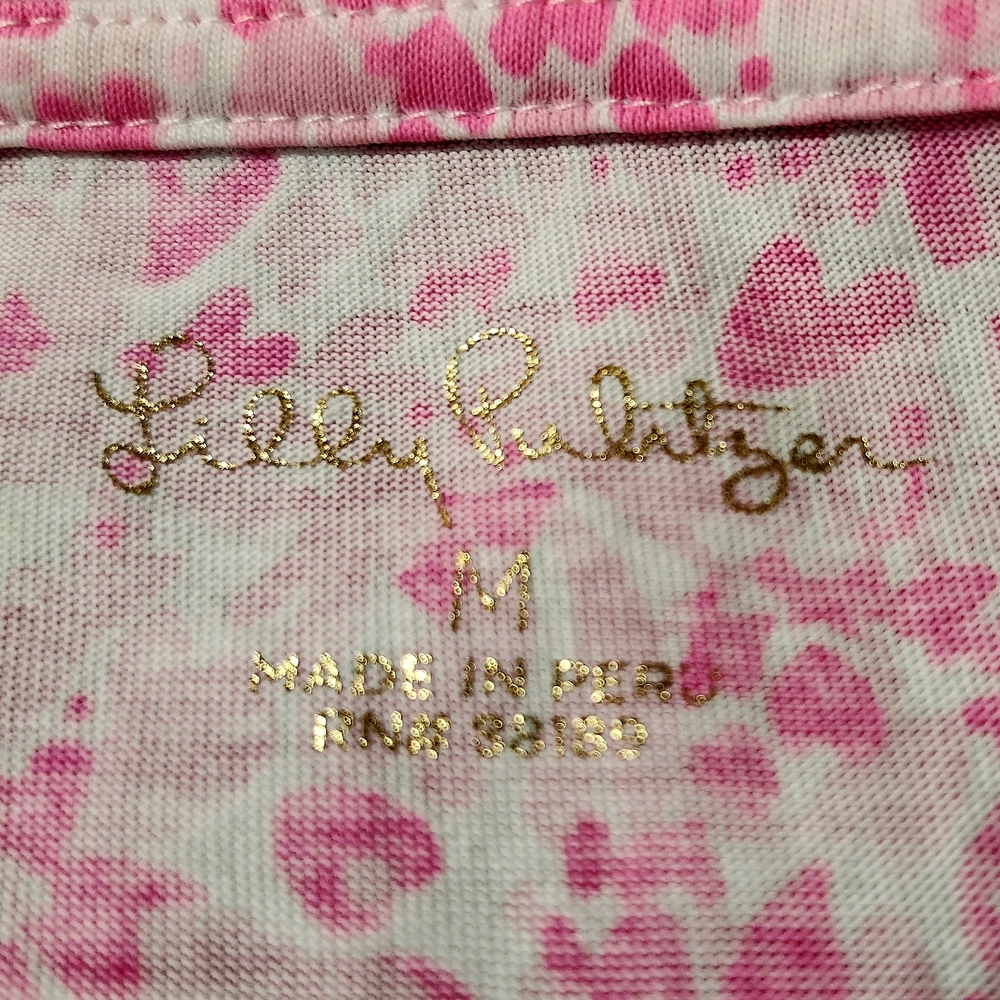 Lilly Pulitzer Pink Boxy Blouse - Picture 2 of 2